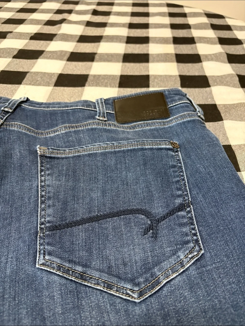 Mavi Jeans Matt Relaxed Straight Leg Men's Size 38 x 34 Long Tall Stretch Dark